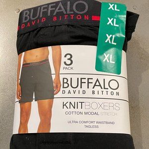 Buffalo David Britton 3 Pack Knit Boxers Stretch XL Brand NEW!